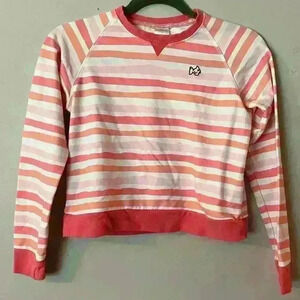 Prodoh Girls Long Sleeve Striped Top T Shirt Size 12 Stretch Active Comfy Casual